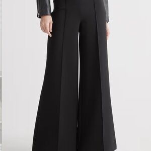 Quince Ultra Stretch Ponte Super Wide Leg Pants Size L